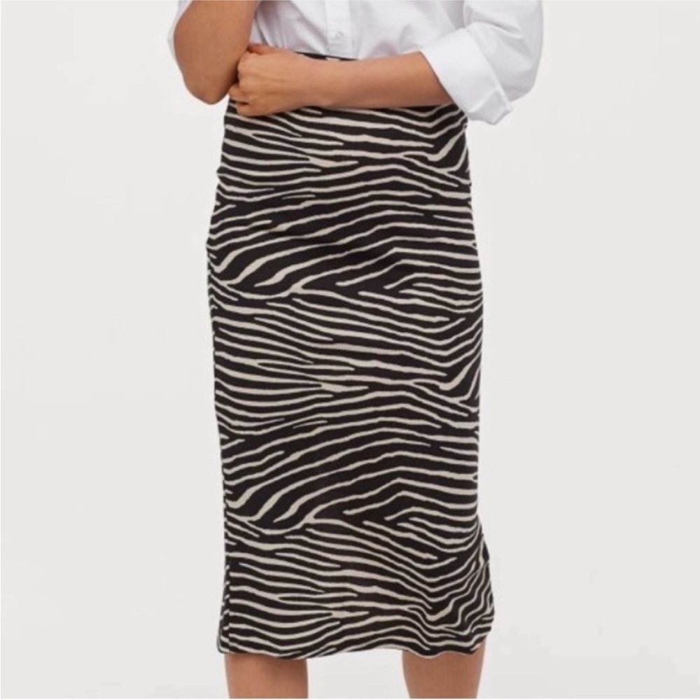 H&M‎ ZEBRA print Pencil Skirt small